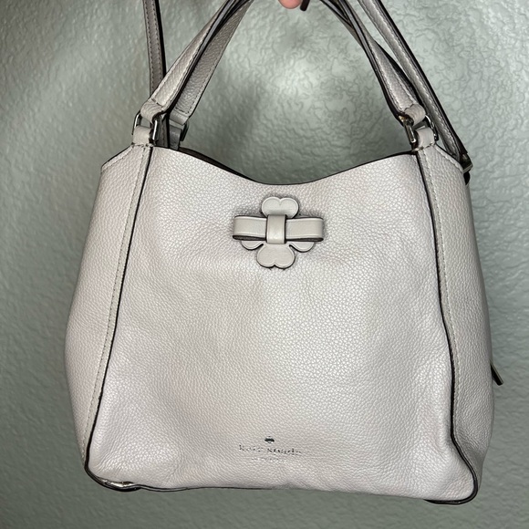 Kate Spade Talia Small Triple Compartment Satchel Soft Taupe - Picture 2 of 8